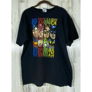 Six Flags Justice League of America TShirt‎ DC Comics Size Large